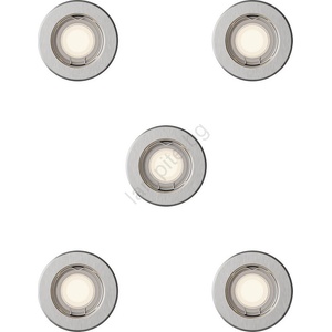 Philips - Комплект от 5 вградени осветителни тела PERIDOT 1xGU10/7W/230V, сребрист (P7288)