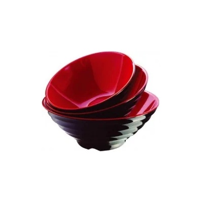Horecano - Меламинова купа за ястие рамен ф20см черно/червено SHIBUI-(218208RDBK) (0194404)