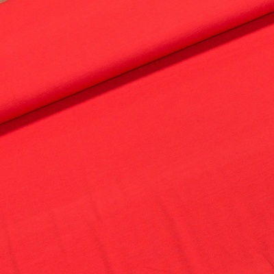 Viskózový úplet UNI 4694 0015, jednobarevný červený, š.150cm (látka v metráži)