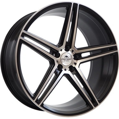 Forzza Bosan 9x20 5x112 ET30 matt black face machined