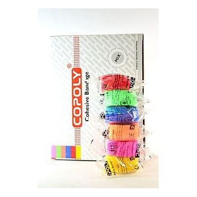 CoPoly Obinadlo elast. 2,5 cm x 4,6 m MIX 24 ks