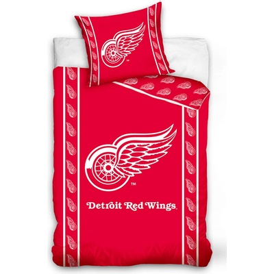 TipTrade Hokejové obliečky NHL Detroit Red Wings 100% bavlna Refoncé 70x90 140x200