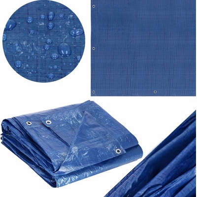 SPRINGOS krycí plachta s oky 2 x 2 m 60g PE, modrá SPRINGOS PROTECT GA2124-XG