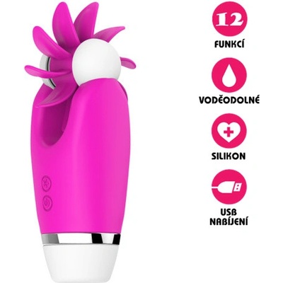 VšeNaSex.cz Rotační klitorální vibrátor USB Rolling Clit Teaser růžový