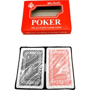 Yiwu Hetong Art&Craft Factory Карти за игра 100% пластик 2 тестета в комплект poker