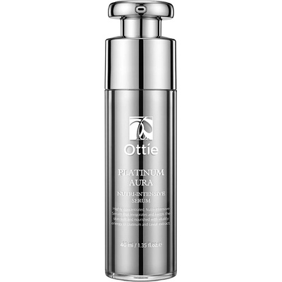 Ottie Platinum Aura Подмладяващ серум за лице с черен хайвер и платина, 40 ml
