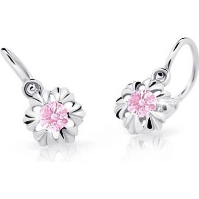 Cutie Jewellery detské náušnice z bieleho zlata C2213-10-X-2 svetlo modrá