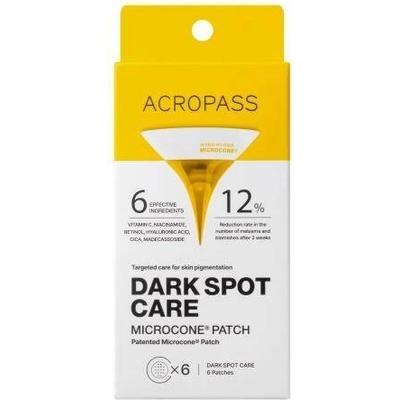 Acropass Dark Spot Care Microcone® Patch mikrojehličkové náplasti proti pigmentovým skvrnám 6 ks