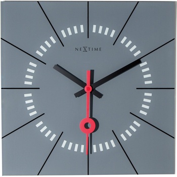 NeXtime Стенен часовник Stazione сив (8636gs)