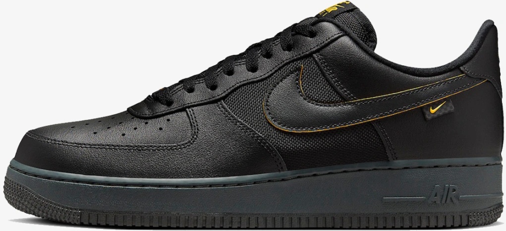 air force 1s black and gold