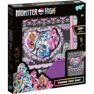 Totum Творчески комплект, Totum, Monster High, Декорирай сам таен дневник с диаманти