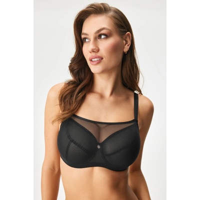 Nessa Salma Crop Top nevystužená čierna
