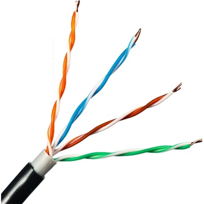 W-star UTP Cat5e 1m černý UTPout2pl1