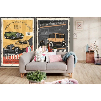 DIMEX ART Самозалепваща се флизелинова фототапета колекция от плакати с автомобили 375 x 250 см