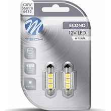 M-Tech C5W 36 mm 3 LED biele 2 ks LB310W