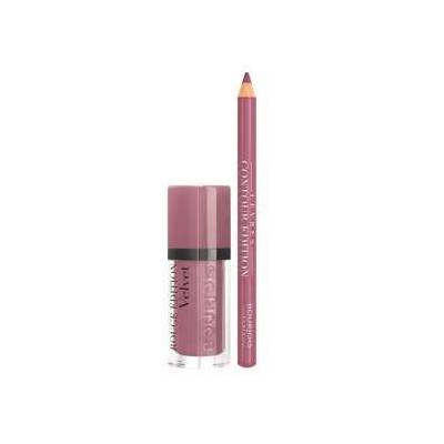 Дамски козметичен комплект Rouge Édition Velvet Bourjois (2 pcs) Цвят 03 + contour lipliner #6