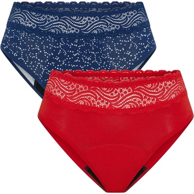 Modibodi menštruačné nohavičky Sensual Hi-Waist Bikini Moderate Holiday Gifting 2 ks