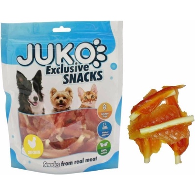 JUKO Snacks Mini Chicken Soft Jerky with Calcium Bone 250 g