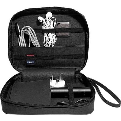 Stackers Калъф за зарядни и слушалки Stackers Pebble черен (74804)