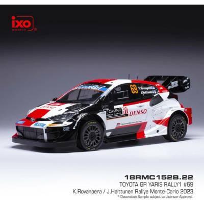 IXO Toyota GR Yaris Rally1 Rallye Monte-Carlo 2023 69 Rovanperä Halttunen 1:18