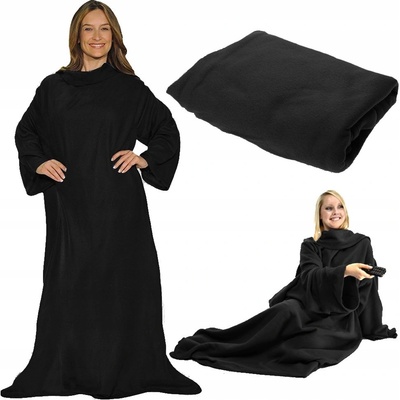 Verk Snuggie čierna 190 x 140 cm