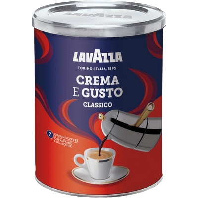 LAVAZZA Мляно кафе Lavazza Crema e Gusto Classico, Метална кутия, 250гр