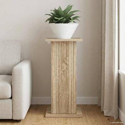 vidaXL Стойка за растения Дъб сонома 30, 5 x 30 x 60, 5 см (899784)