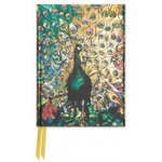 Flame Tree Publishing Tiffany: Displaying Peacock (Foiled Pocket Journal) | Flame Tree