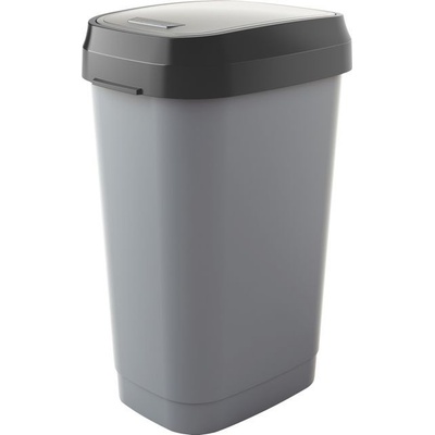 KIS Dual Swing L, 50L, sivý, na odpadky