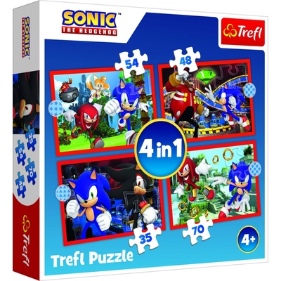 Trefl 4v1 Sonic/Sonic The Hedgehog 28,5 x20 5cm v krabici 28x28x6cm