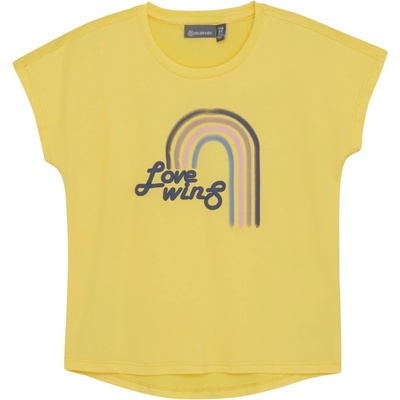 COLOR KIDS-Long T-shirt W. Print 3557-Banana Cream Oranžová