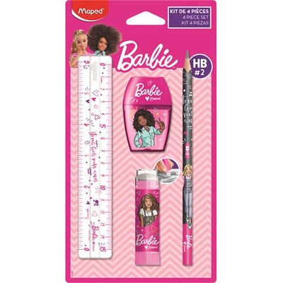 MAPED BB Комплект канцеларски материали, 4 части, MAPED "Barbie" 981867 (981867)