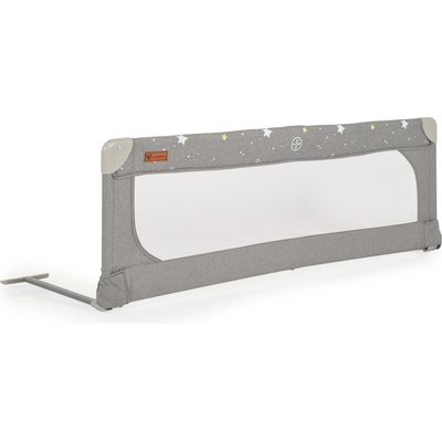 Преграда за легло 130 см лен сив (109988)