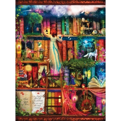 Sunsout Stewart Treasure Hunt Bookshelf 1000 dielov