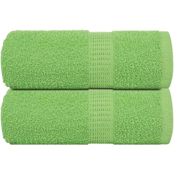 vidaXL Кърпи за гости FROGN 2 бр. ябълковозелени 30x50 см 360 г/м2 (137019)