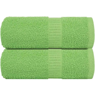 vidaXL Кърпи за гости FROGN 2 бр. ябълковозелени 30x50 см 360 г/м2 (137019)