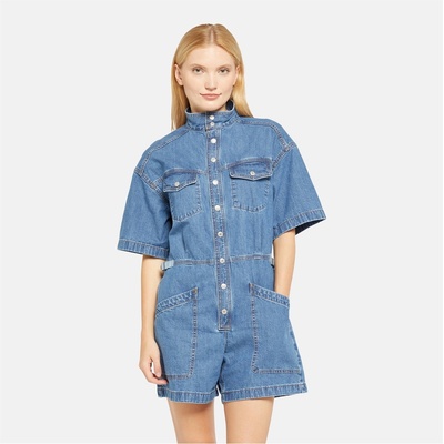 Levi's Гащеризон Levis Women's Short-Sleeve Surplus Playsuit - Blue Joke