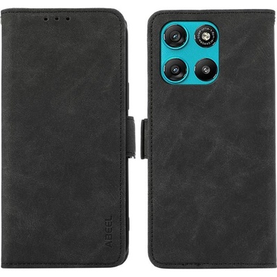 Motorola Кожен Калъф ABEEL за Motorola Moto G67 Power 5G / G57 Power 5G - Магнитен клип, RFID защита, Слот за Карта, Вкл. Протектор - 6 Цвята