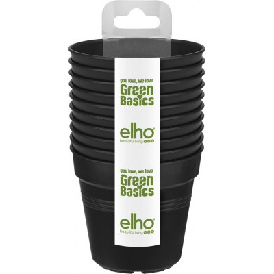Elho Green Basics set 10 ks living black 7,5 cm