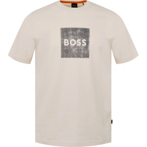 Boss Тениска Boss Men's Orange Box Logo Cotton Short Sleeve T-Shirt - White 131