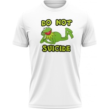 MemeMerch tričko Kermit Suicide white