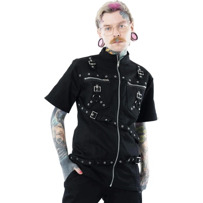 Poizen industries мъжка риза poizen industries - bates - ЧЕРНА - poi1429