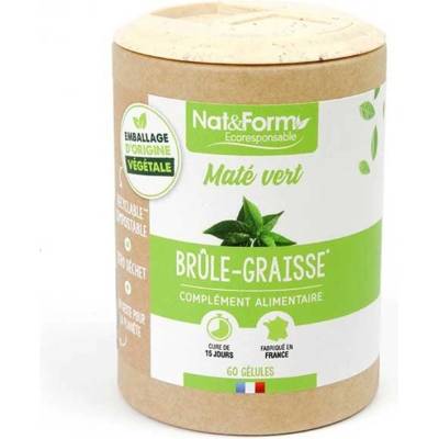 Nat&Form Екстракт от мате, 60 капсули, Nat&Form (010085 (MAT_60ECO))
