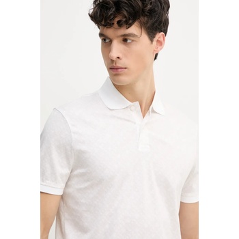 Tommy Hilfiger Памучна тениска с яка Tommy Hilfiger в бяло с десен MW0MW39218 (MW0MW39218)