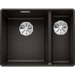 BLANCO Subline 340/160 - Мивка от Silgranit, 55x43 см, мивка отляво, черна 525984 (525984) Мивка за вграждане