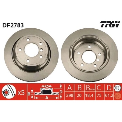 Brzdový kotúč TRW DF2783