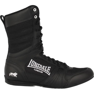 Lonsdale Юношески обувки Lonsdale Contender Boxing Boots Junior - Black/White