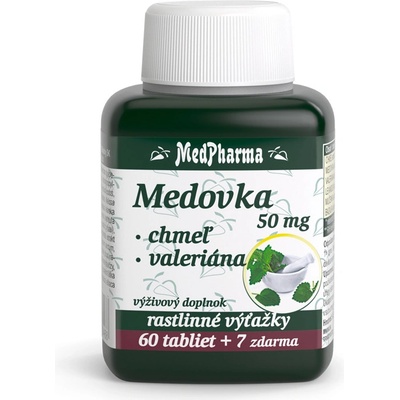 Medovka 50 mg + Chmeľ + Valeriána 67 tabliet