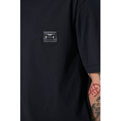 Neil Barrett Памучна тениска Neil Barrett Slim Dropped Shoulder Pierced Nipple (MY70144A.Y518.001N)