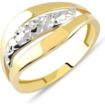 Lillian Vassago Celozlatý gravírovaný prsteň LLV85 GR011